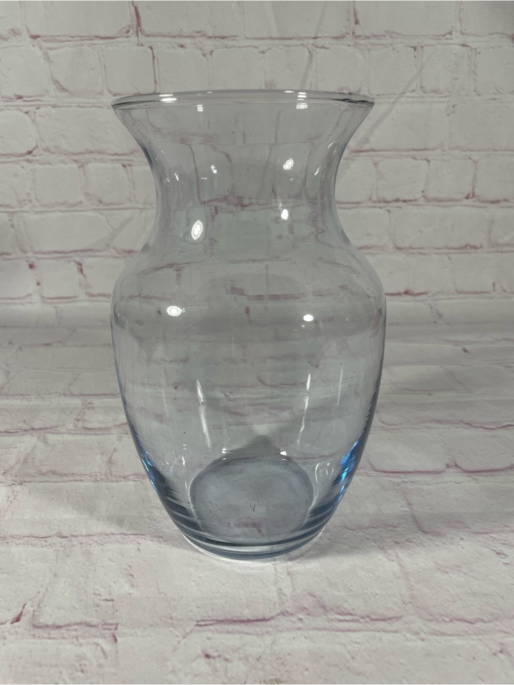 Blue Tinted Glass Vase 8” - Picture 2 of 7